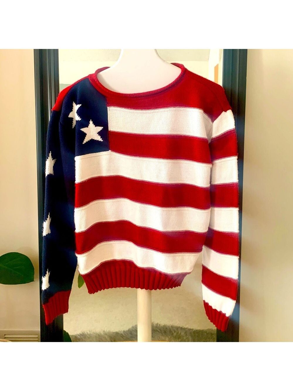 American Flag Stars & Stripes Sweater
